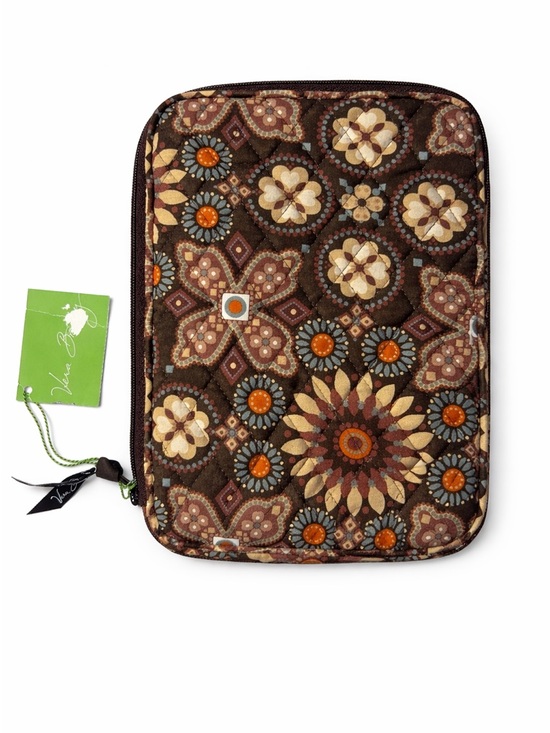 Vera Bradley Quilted Zip Tablet Case / Makeup Brush Organizer - Picture 2 of 6